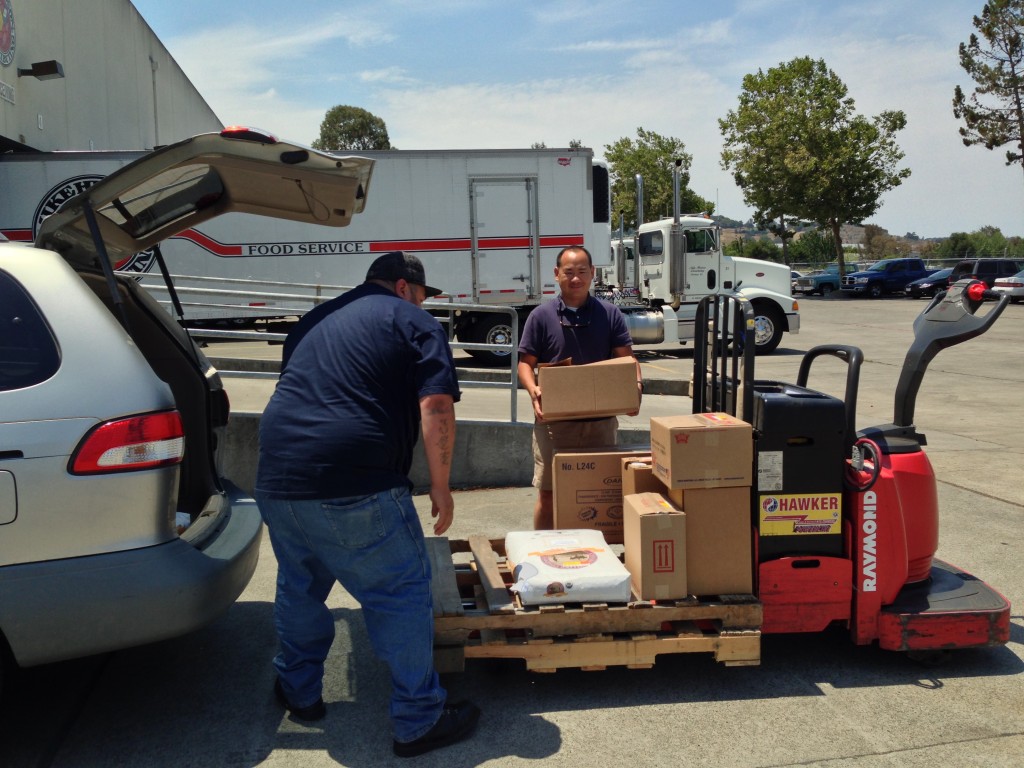 Loading up at the distributor